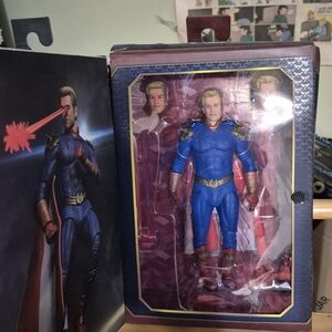 Blue and Gold Action Figure with Accessories